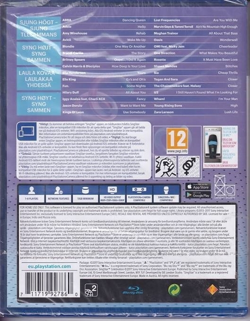 Singstar Celebration - i Folie - PS4 (AA-Grade) (Genbrug)